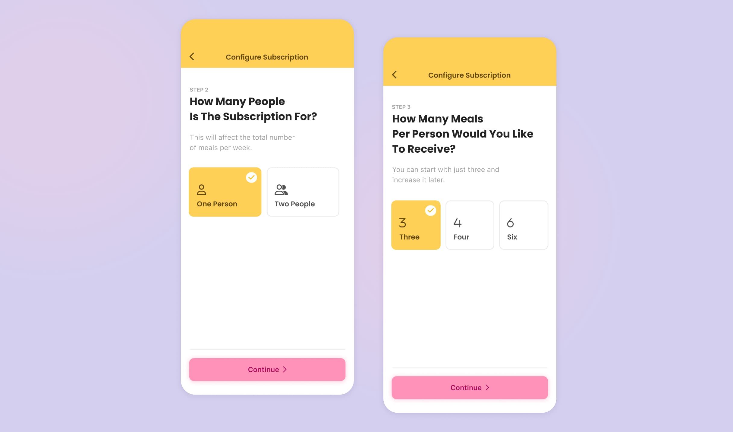 Meal delivery app — project image 3