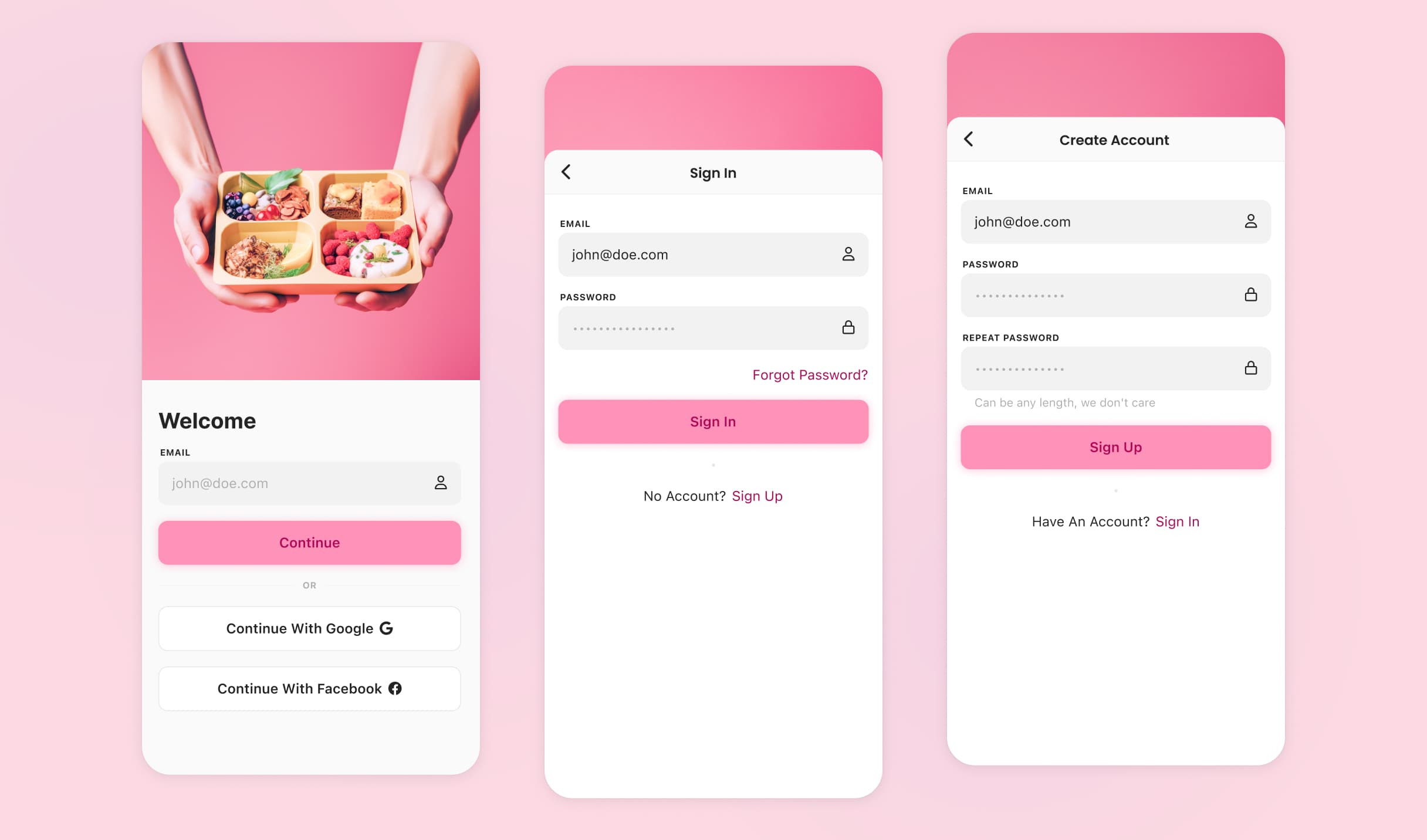 Meal delivery app — project image 2